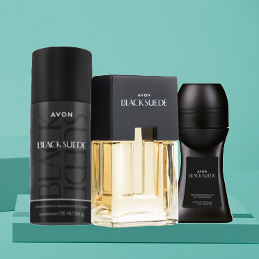 Set Black Suede Avon